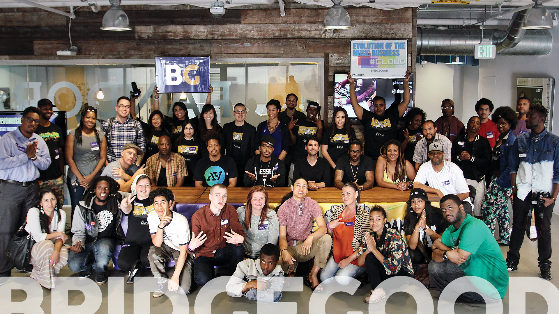 Shaun Tai working with emerging creatives through BRIDGEGOOD in Oakland.