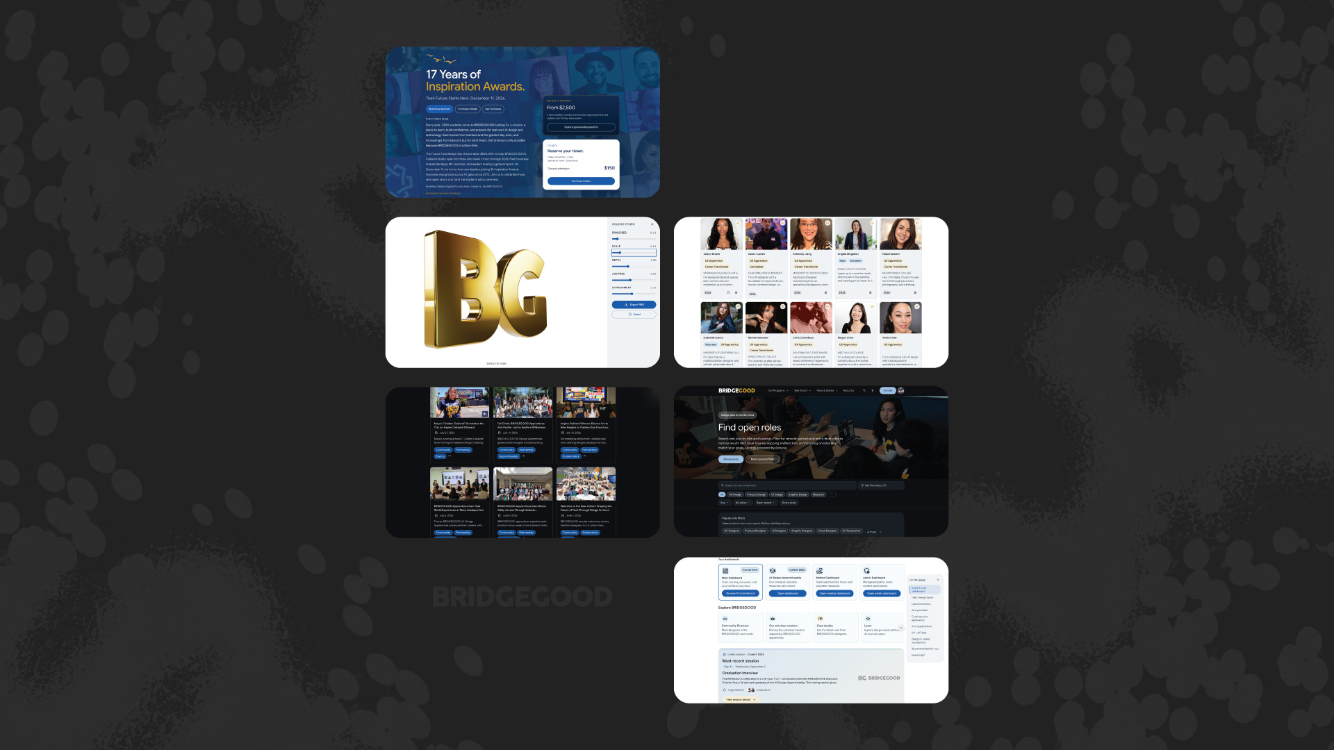 Modern BRIDGEGOOD.com application homepage, design system, and extras.