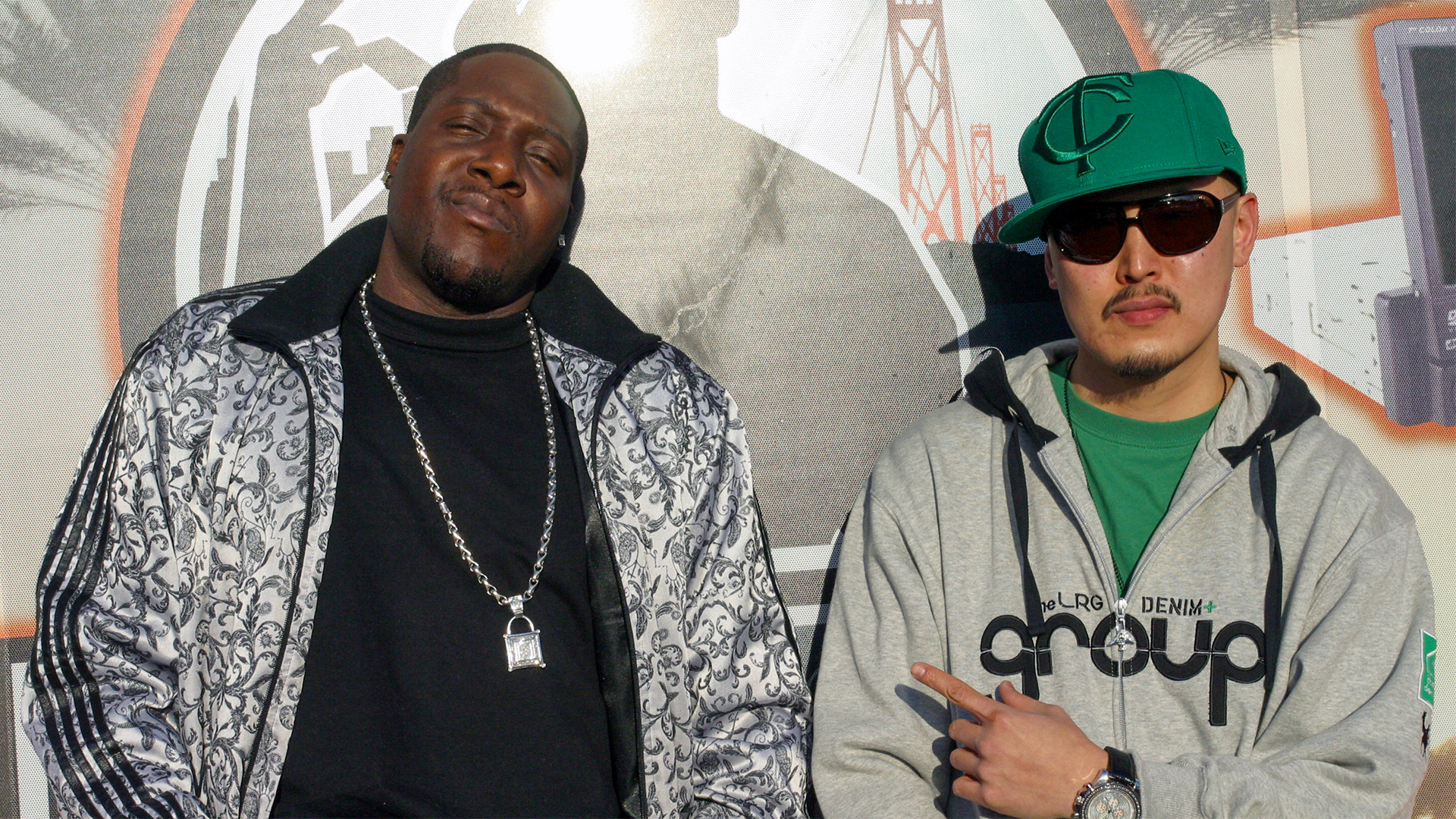 Rap pioneer Ray Luv and Emcee T (Shaun Tai) in San Jose, California.